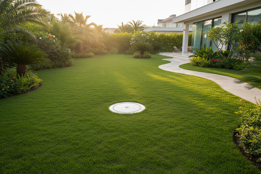 Citerne enterrée FARO — jardin villa