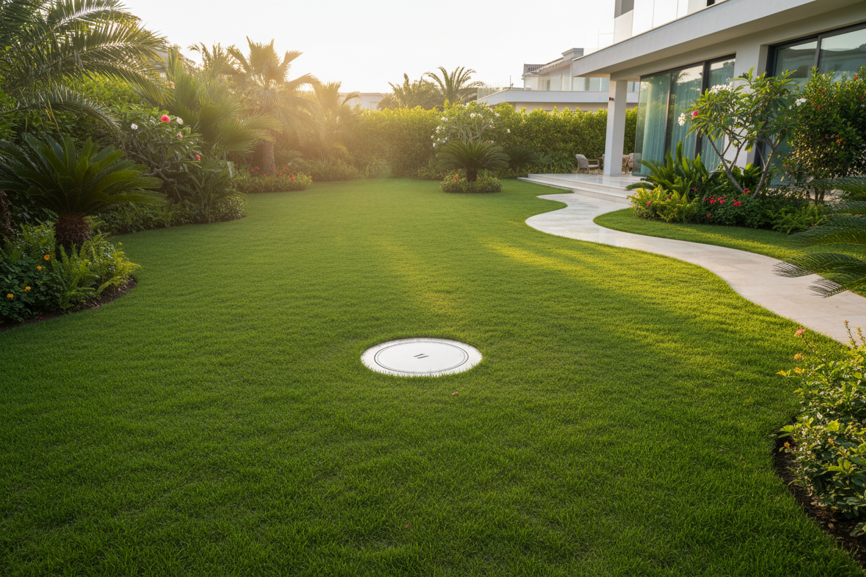 Citerne enterrée FARO — jardin villa