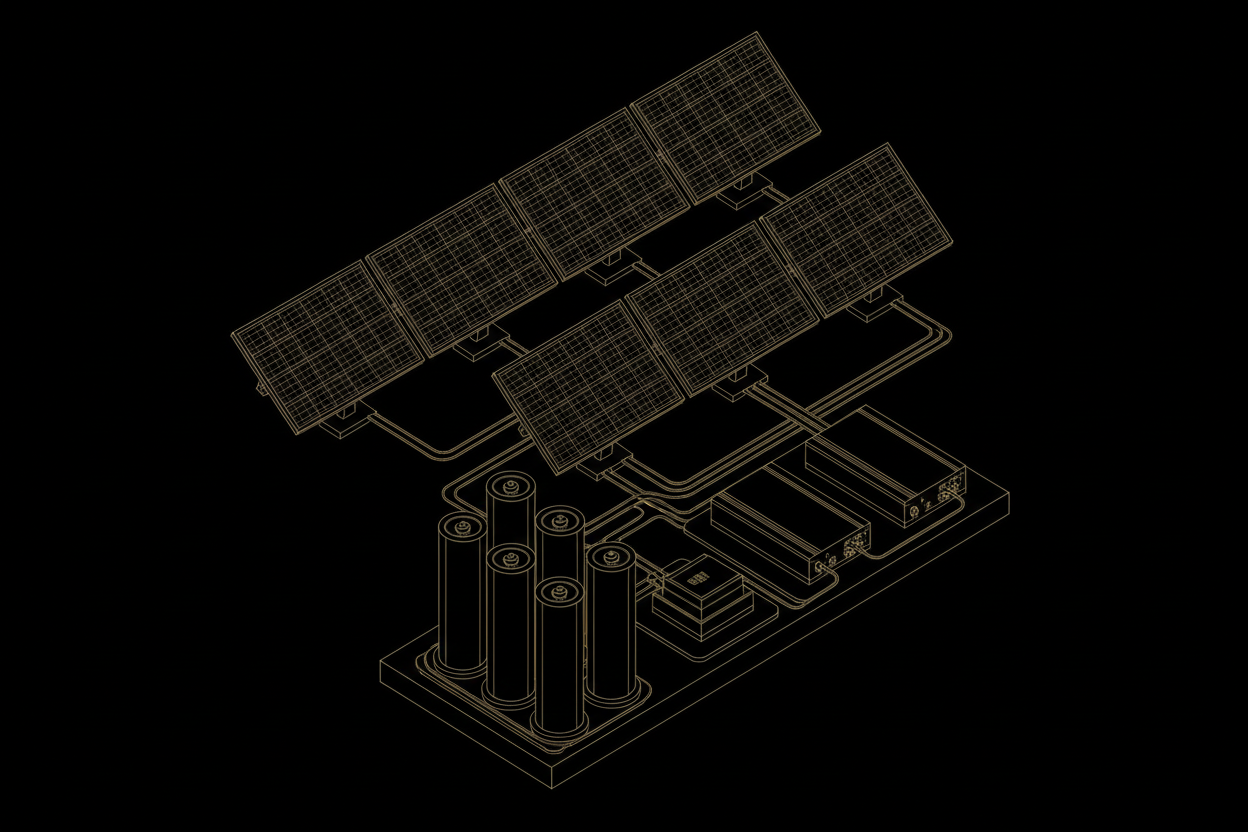 Kit BARAKA plan noir et or — grande installation